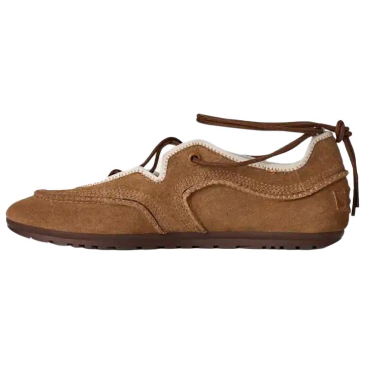 UGG Quill Balerinki Sportowe Kasztanowe Damskie Trampki Brązowe 1184790-CHE