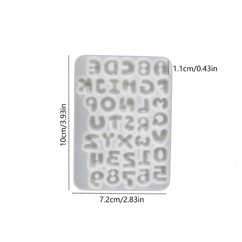 Ergonomic Silicone Mold Crafting Accessories Moulds Letter Shape for Resin Creations and Unique Gift Making Ideas