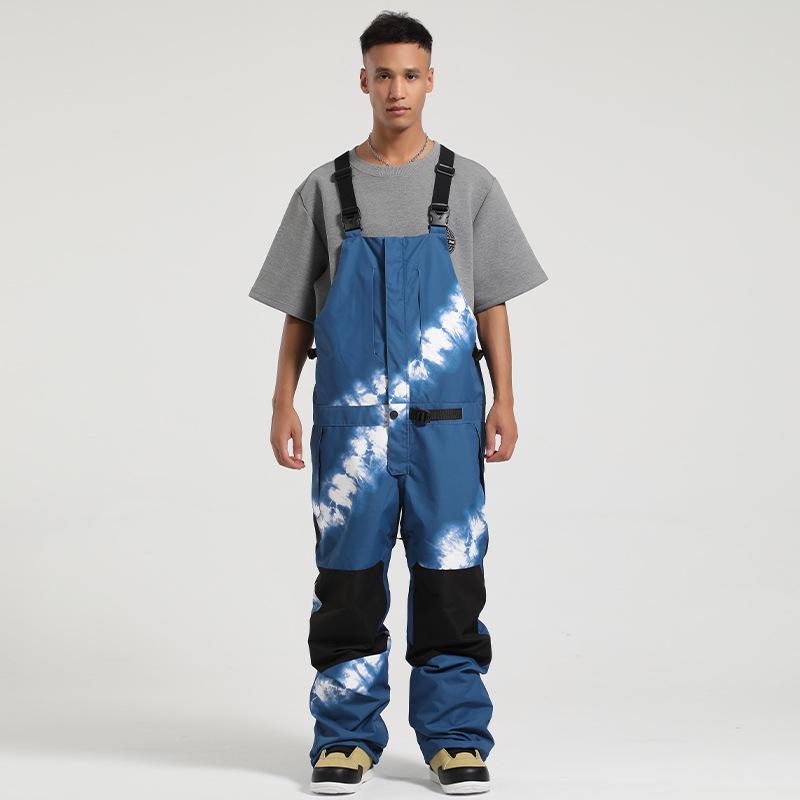Unisex Waterproof Breathable Ski Bib Pants - Warm, Wear-Resistant Snowboard Suit