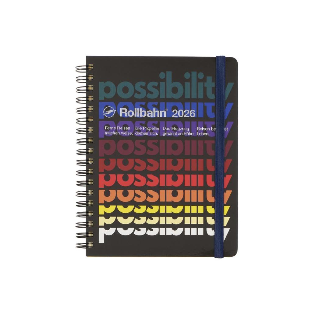 [Delfonics Planner 2026 Edition / Starting October 2025] Rollbahn Word Diary L Monthly Planner (Black)