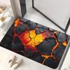 Volcano 3D Visual Illusion Entrance Mat, Non-Slip Washable Floor Rug, Cool Home Decor Carpet