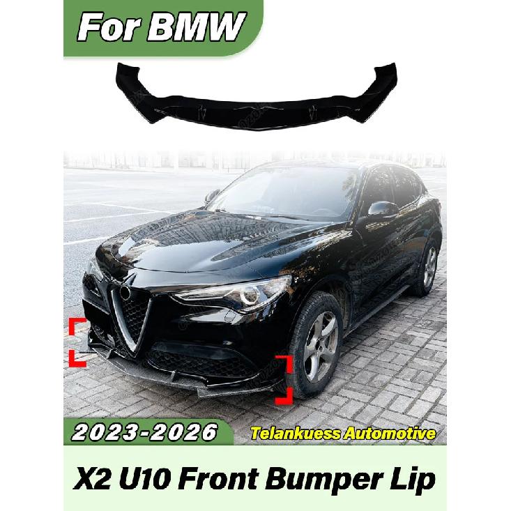 For Alfa Romeo Stelvio 2017 2018 2019 2020 2021 2022 2023 2024 2025 2026 Automobile Front Bumper Lip Body Modification Kit