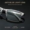 Men's Half-frame Professional Reading Eyeglasses Anti-blue Lightweight Anti-fatigue Metal Frames Presbyopia Eyeglasses + 1 .0To+4.0