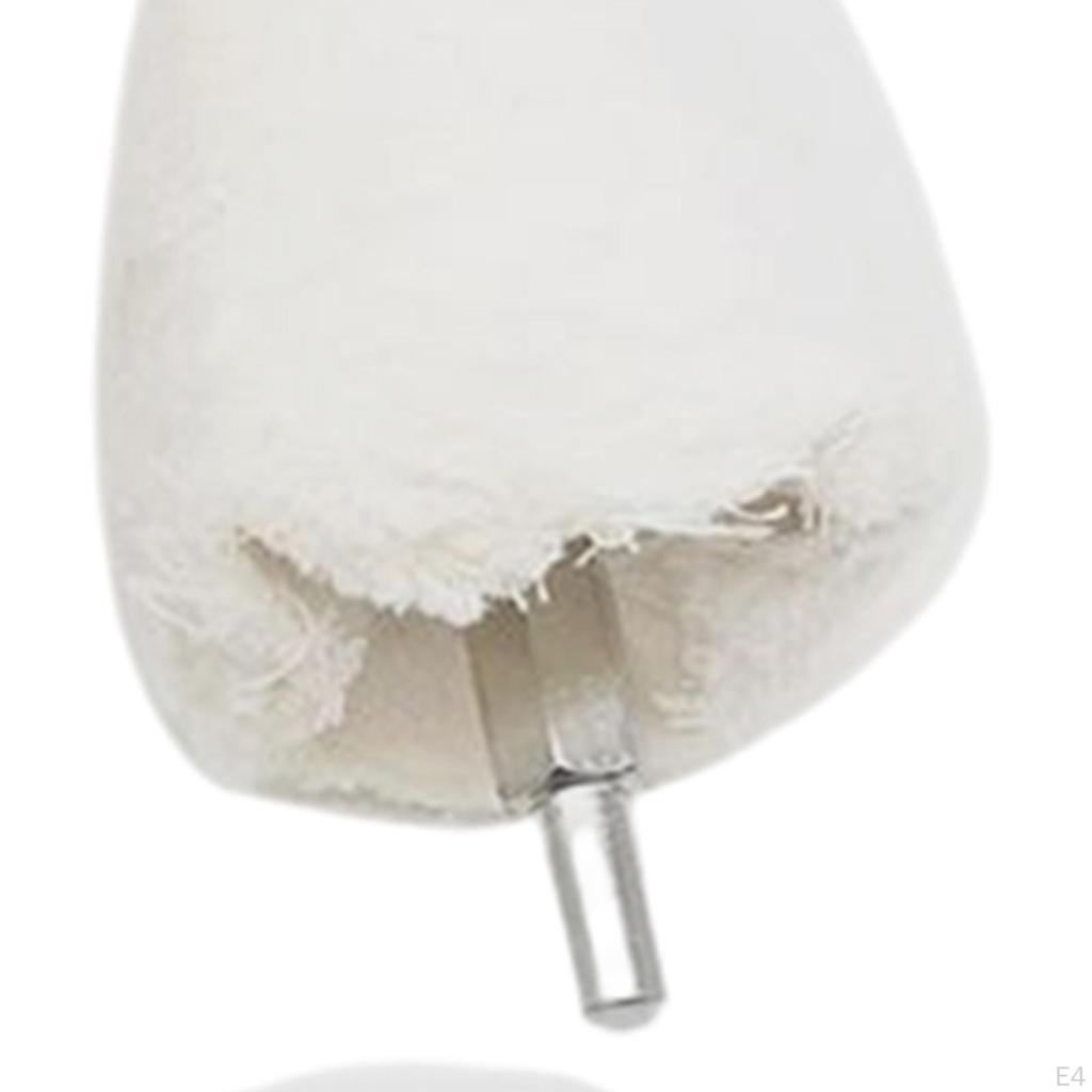 Buffing ing Wheels Kit , White Various Shaped Durable Jewelry Wheel for Mirror Wood Ceramic Glass