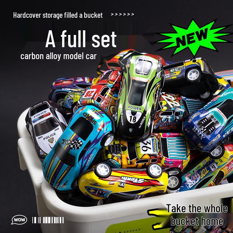 Mini Pull-Back Racing Car Set - Durable Alloy Model Toys for Kids