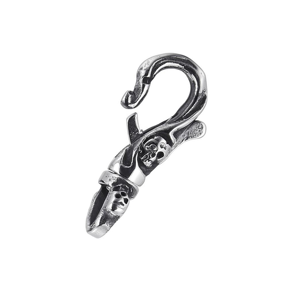 Stainless Steel Skull Keychain for Men Gothic Style Keyring Unisex Accessory Perfect Gift for Birthday Halloween Party