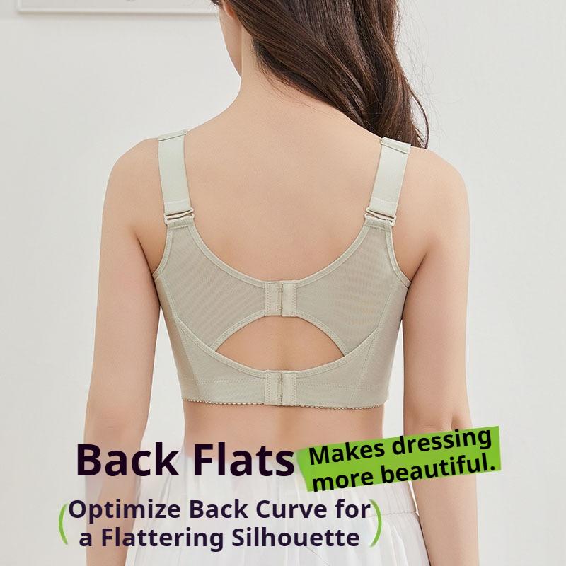 Full-cup Ultra-thin Beautiful-back Anti-exposure Bandeau Bra for Large Breasts Slimming and Pushing Up with Side Breasts