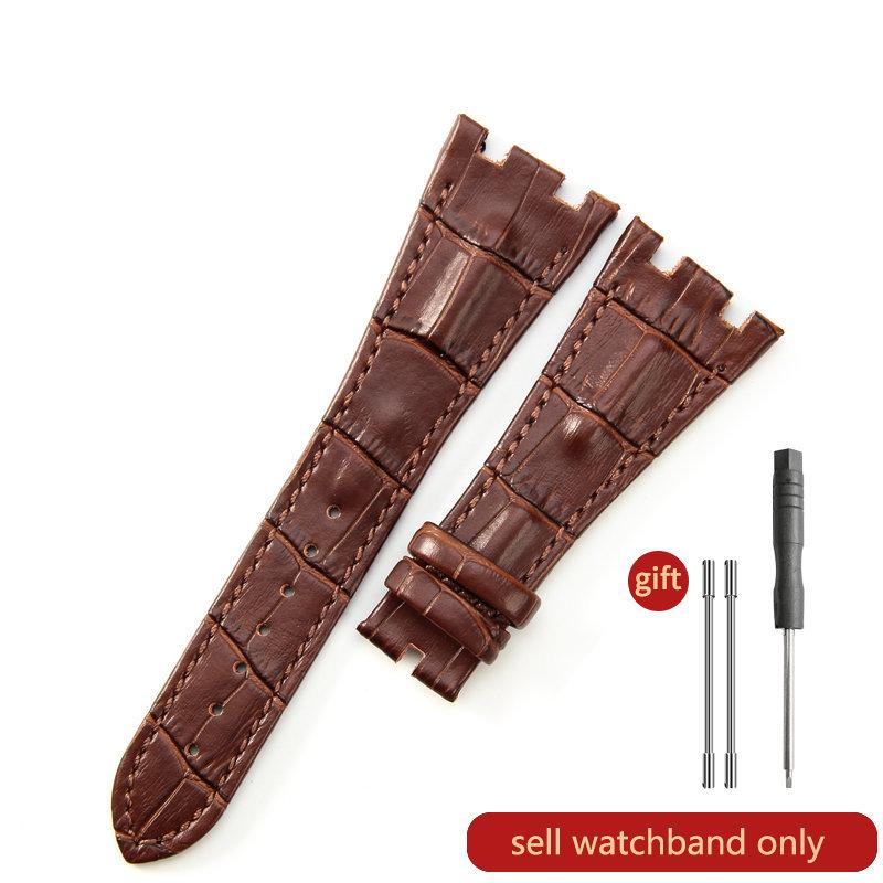 Cinturino Orologio in Pelle di Mucca Primo Strato per AP Aibi 15703 26471 26474 Serie Royal Oak Offshore 28mm Accessori Orologio per Uomo CinturinoMN