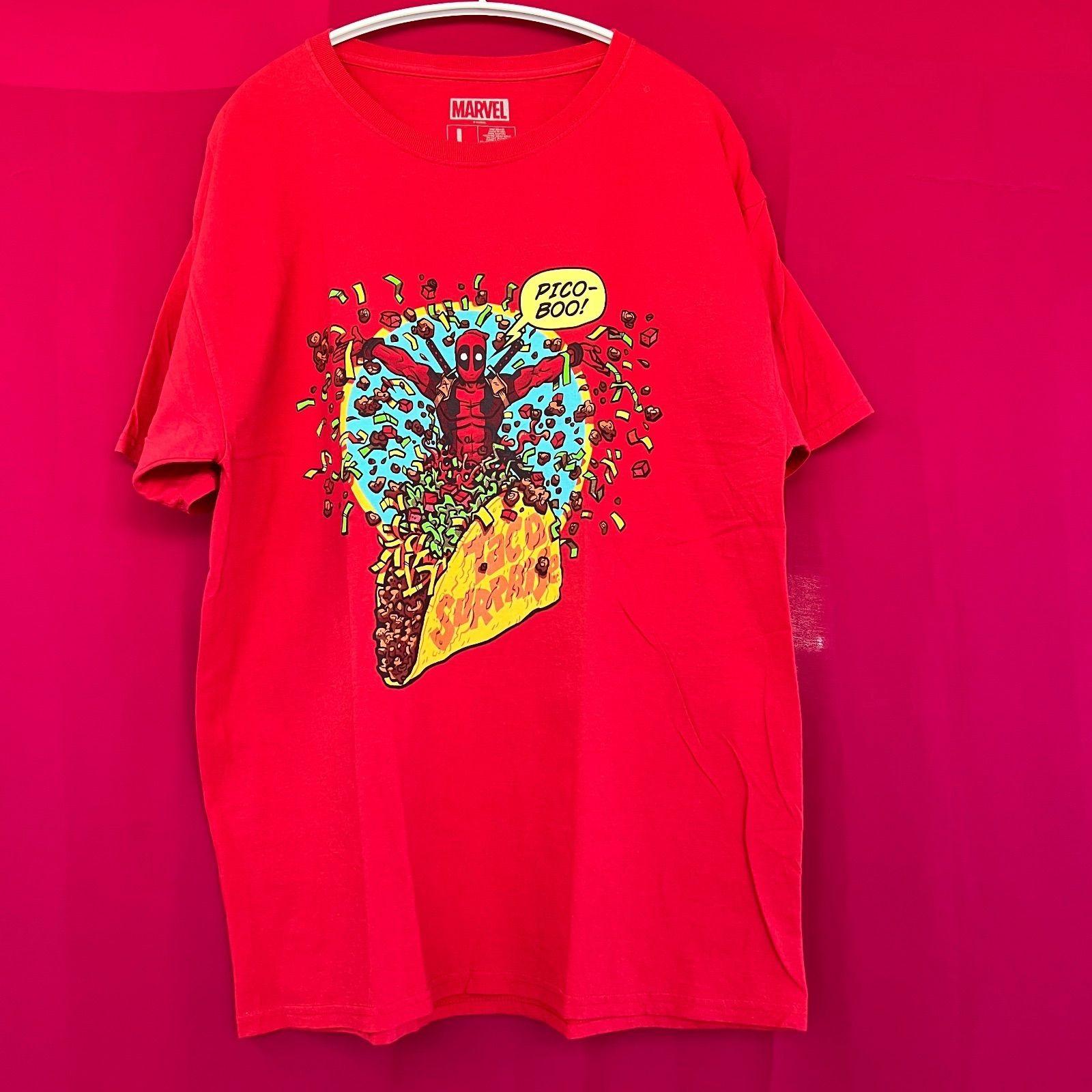 

[USED] Vintage Anime Movie T-Shirt Deadpool Taco
