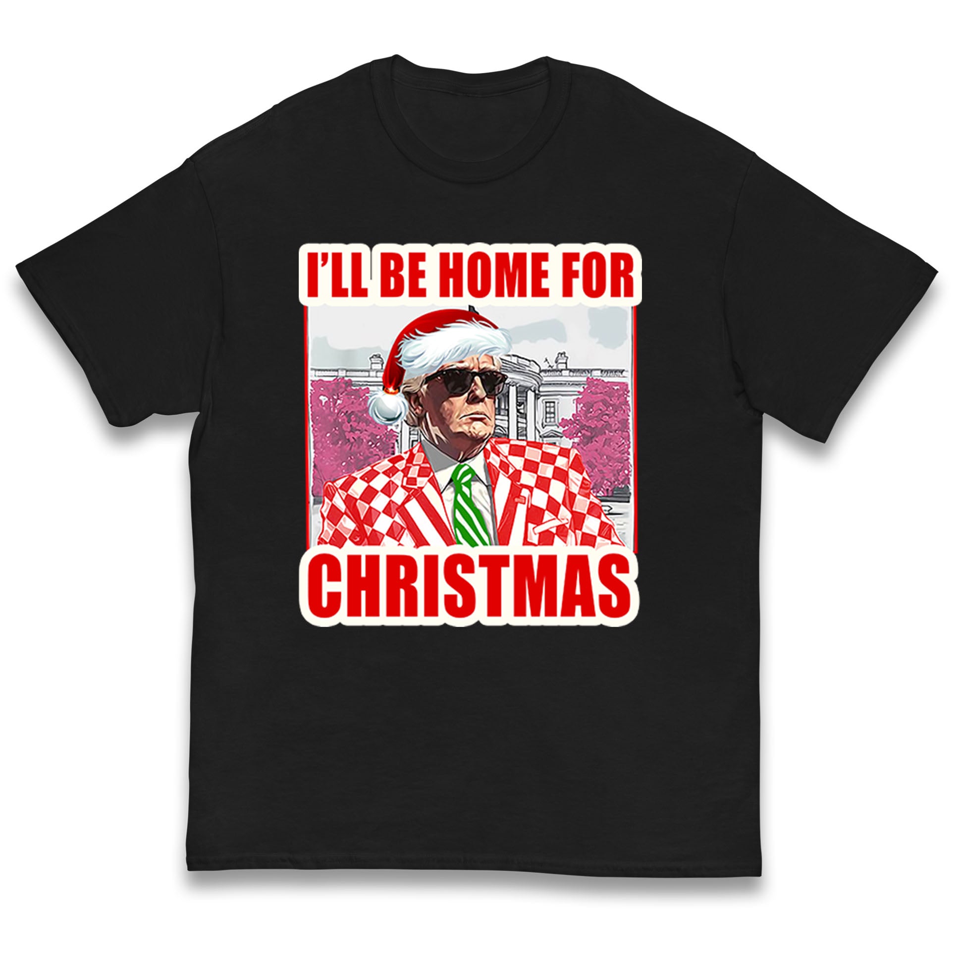 Donald Trump I ll Be Home For Christmas Kids T Shirt 140