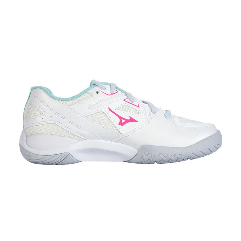 Mizuno WAVE SMASH CN Bulbul Abrasion Resistant Breathable Slip Resistant Low top Badminton Shoes Unisex Youth White 71GA253003