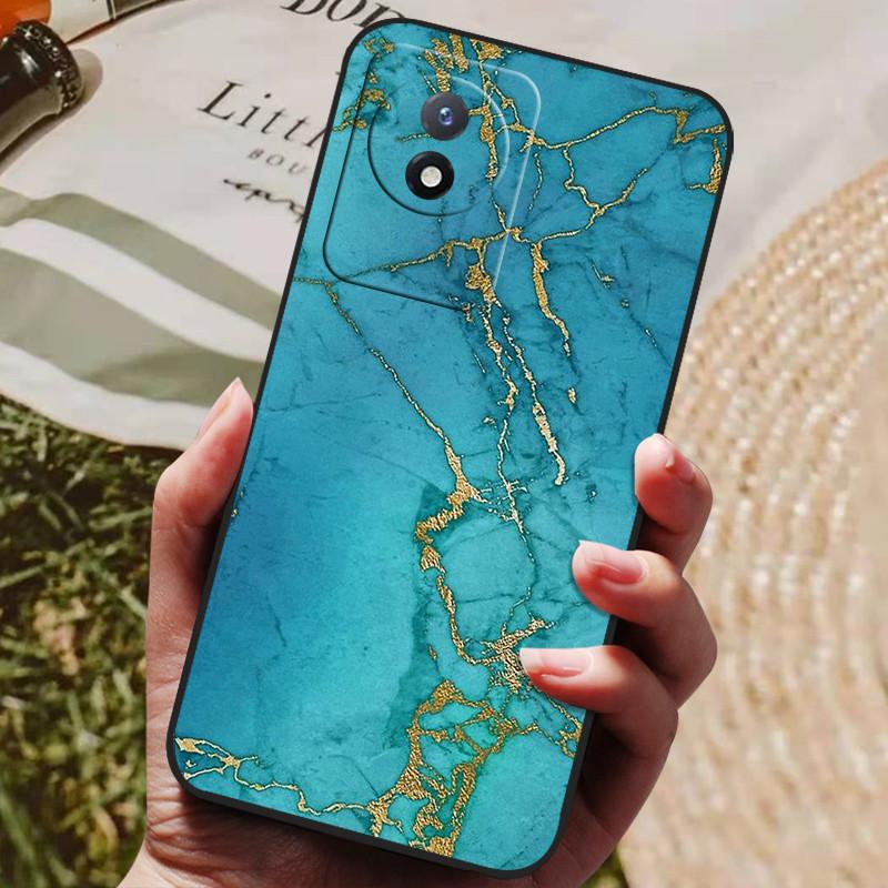 For Vivo Y02S V2203 Case Soft TPU Silicone Back Cover for Vivo Y02 V2213 Y02 Y 02S 4G 2022 Phone Cases Protective Fashion Coque