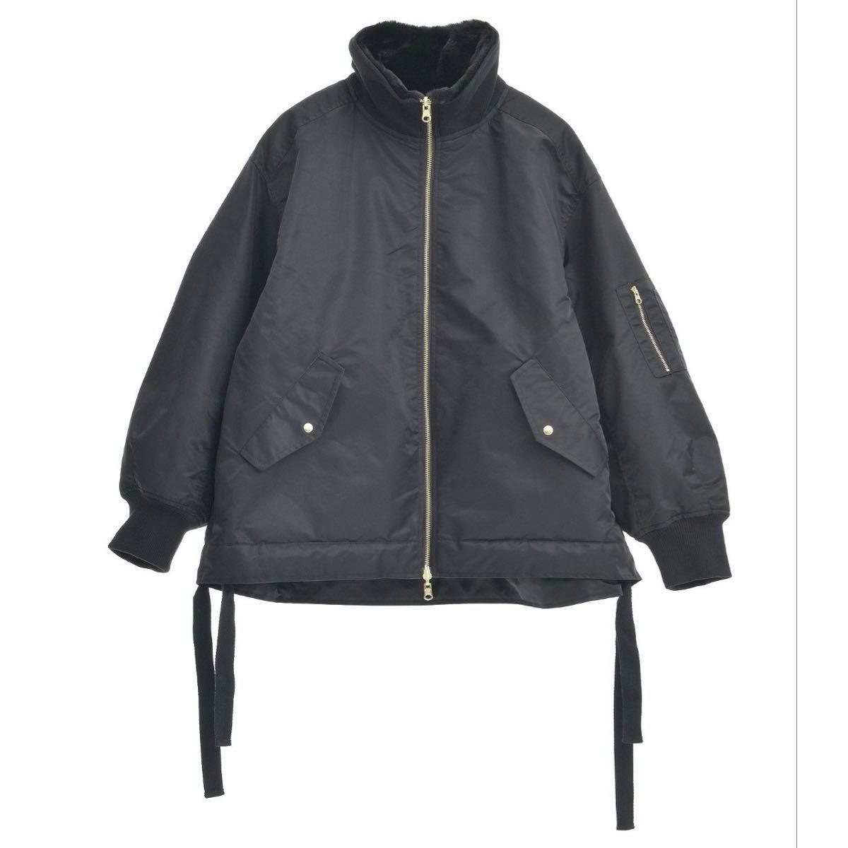 earth music&ecology Reversible MA-1 Black FREE