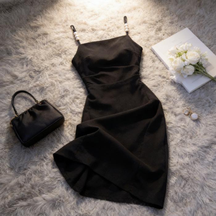 

Temperament Wear Doamba Long Dress French Green Suspender Dress Women s Summer New Seaside Holiday Wind 2XL