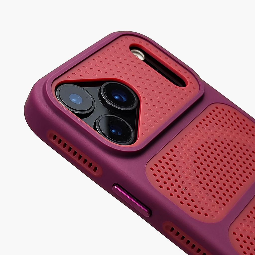 Heat Dissipation Hollow Bumper Case For iPhone 17 Pro Max 16 15 14 Plus 13 12 For Magsafe Magnetic Breathable Shock Proof Cover