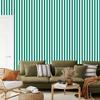 Wallpaper Stripes of sea, white and mint for living room and bedroom 50x1000