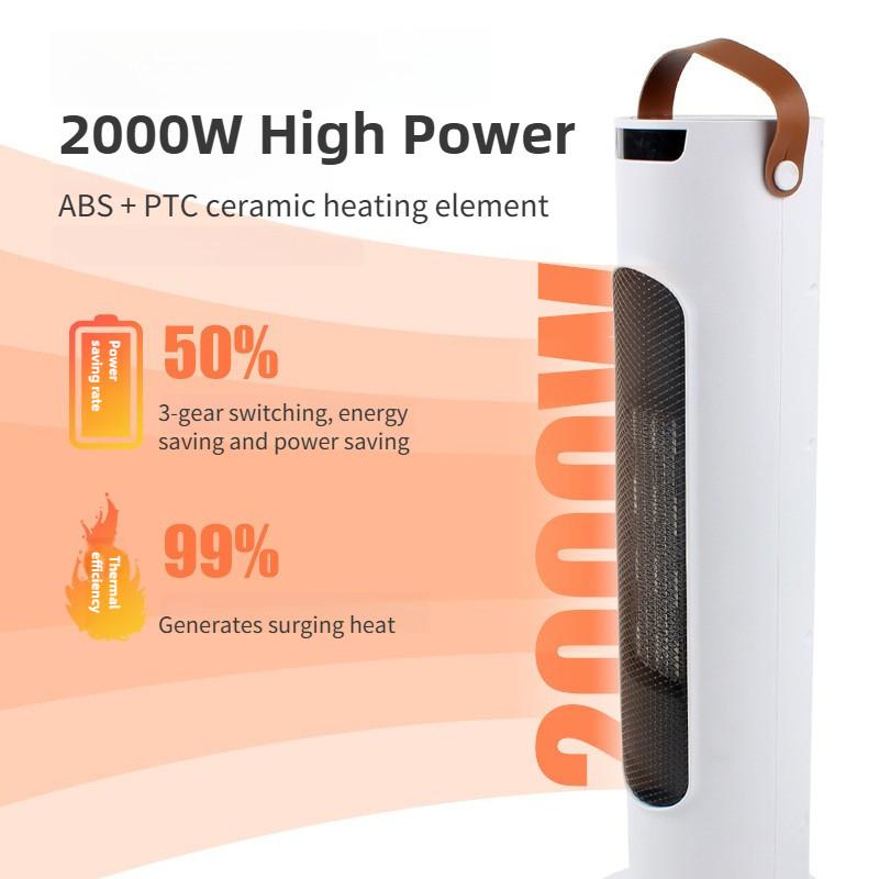 Winter Indoor Instant Heating Air Heater Vertical Remote Control Electric Heater Household Silent Electric Hot Air Blower