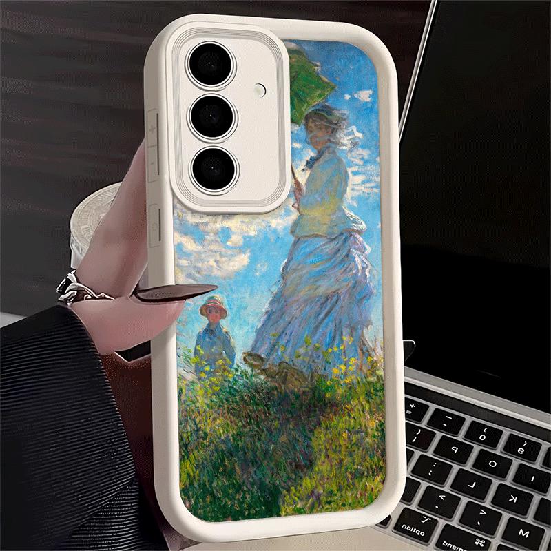 Чехол для телефона Samsung Galaxy S26 S25 Ultra S24 FE Масляная живопись Клода Моне Чехол S23 Plus S22 + S21 S20 5G Мягкий Силиконовый Funda Samsung S24 FE