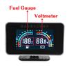2 IN 1 LCD Car Voltmeter+Fuel Level Gauge Meter With 0-190 Ohm Fuel Float Sensor For Auto Car Motorcycle Liquid Fuel Sensor