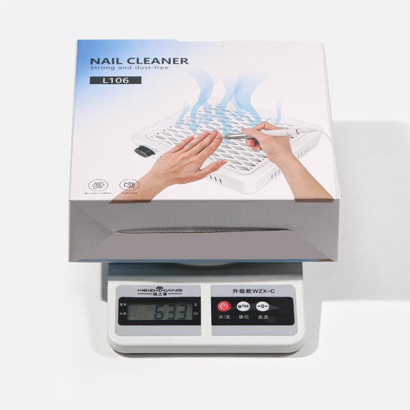 4500 omdr./min Super Sug Neglestøvsamler Kraftig Neglestøvsuger Neglekunst Manicure Ventilator Støvsuger Og Filter