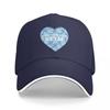 Style Retro Blue Heart Baseball Cap Luxury  Snapback  Vintage Gentleman Hat S Male Womens