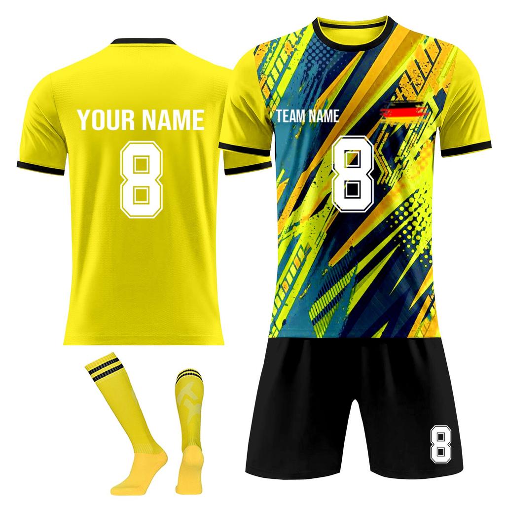 Personalised Shirts Kit Mens Girls With Name Number Custom Football Jerseys For Boys Training Suit