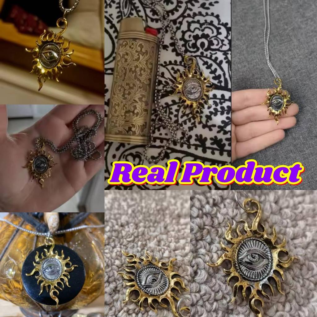 Necklace Pendant Ancient Egypt Egyptian Sun Eye Amulet Talisman Power Protect Health Jewelry Accessories