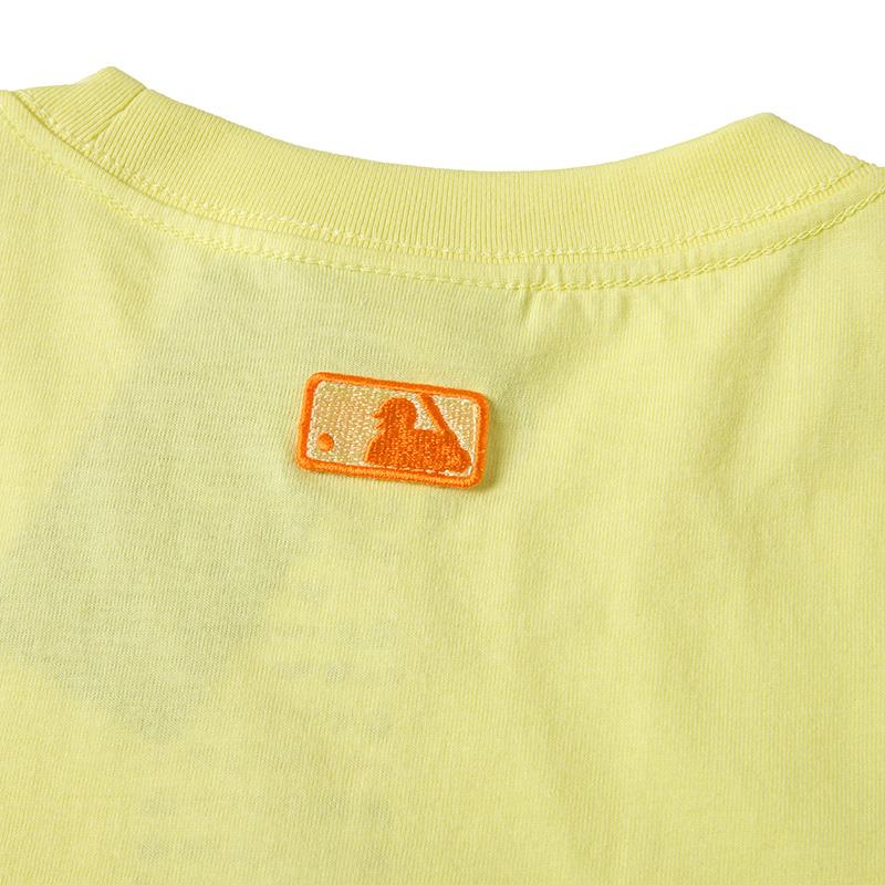 New MLB T Shirts Unisex Yellow 3ATSEC323-14YEL