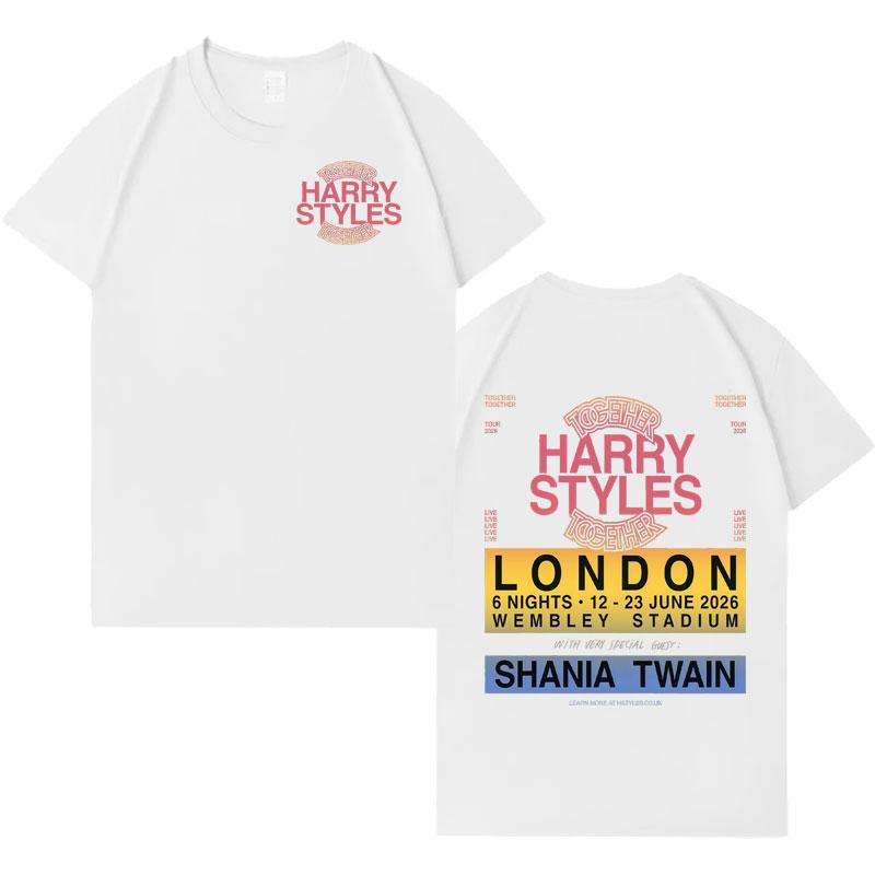 Camisetas Tour 2026 de Harry Styles Estética Hip Hop Camiseta para Hombre Mujer Harajuku Oversize Casual Adolescentes Camisetas