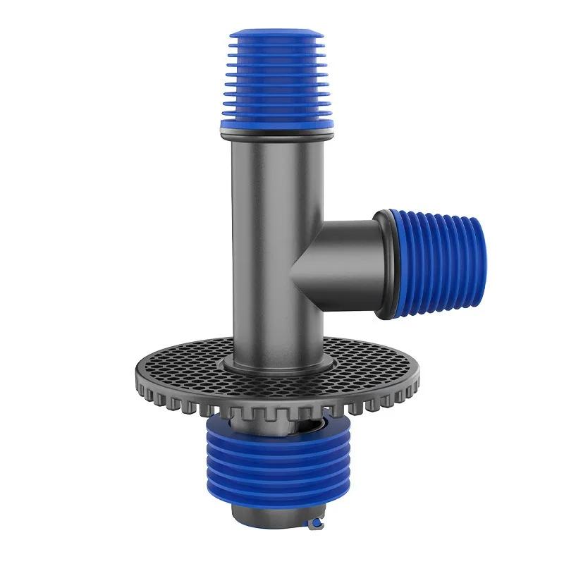 1PC Universal Washing Machine Floor Drain 2 In 1 Sewer Drain Connector Sink Sewer Washroom Accessories Hose Adapter Disposer
