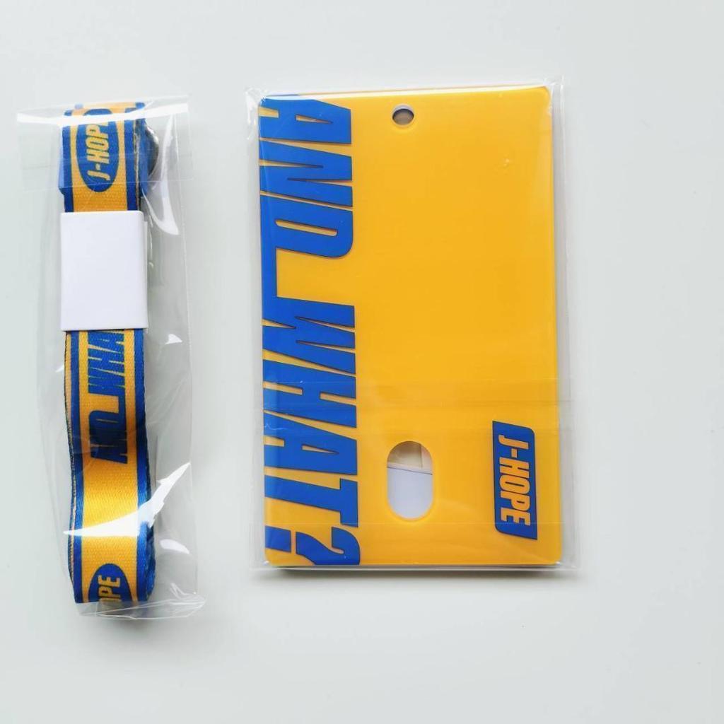 [USED] BTS Lanyard Holder Set J-HOPE Exhibition AND WHAT Hoseok