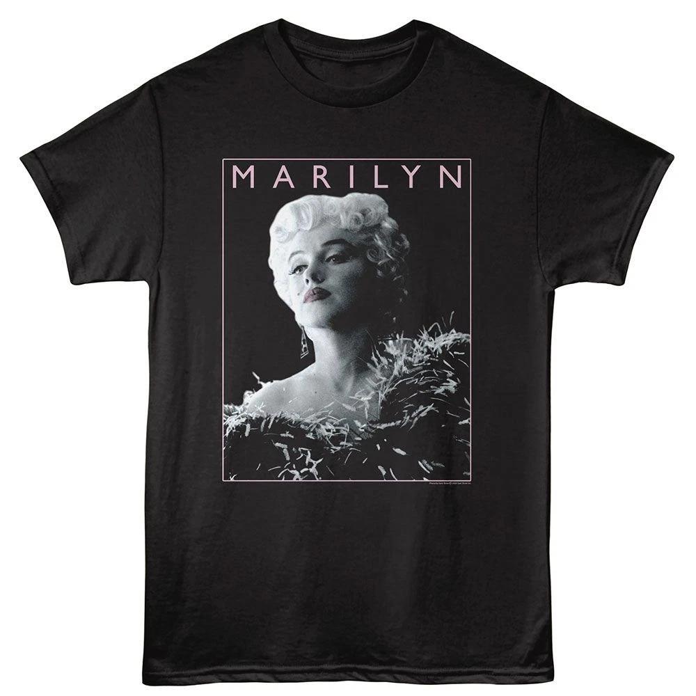 Marilyn Monroe Feathered Dress Black Icon Shirt 100