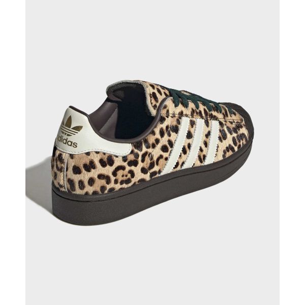 adidas Superstar 2 Leopard Dark Brown Ivory Women Sneakers Gold-Metallic KI4203