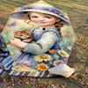 1PC girl flowers Automatic Open/Close Umbrella Compact Folding Umbrella with 8-Rib Shaft lightweight esign, Fashion Lovers1253A