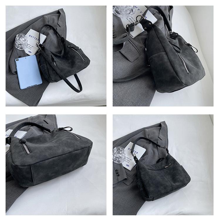 Simple Solid Color Women's Shoulder Bag, Large Capacity Handbag, Soft Pu Leather Tote Bag, Women's Casual Handbag, New Style