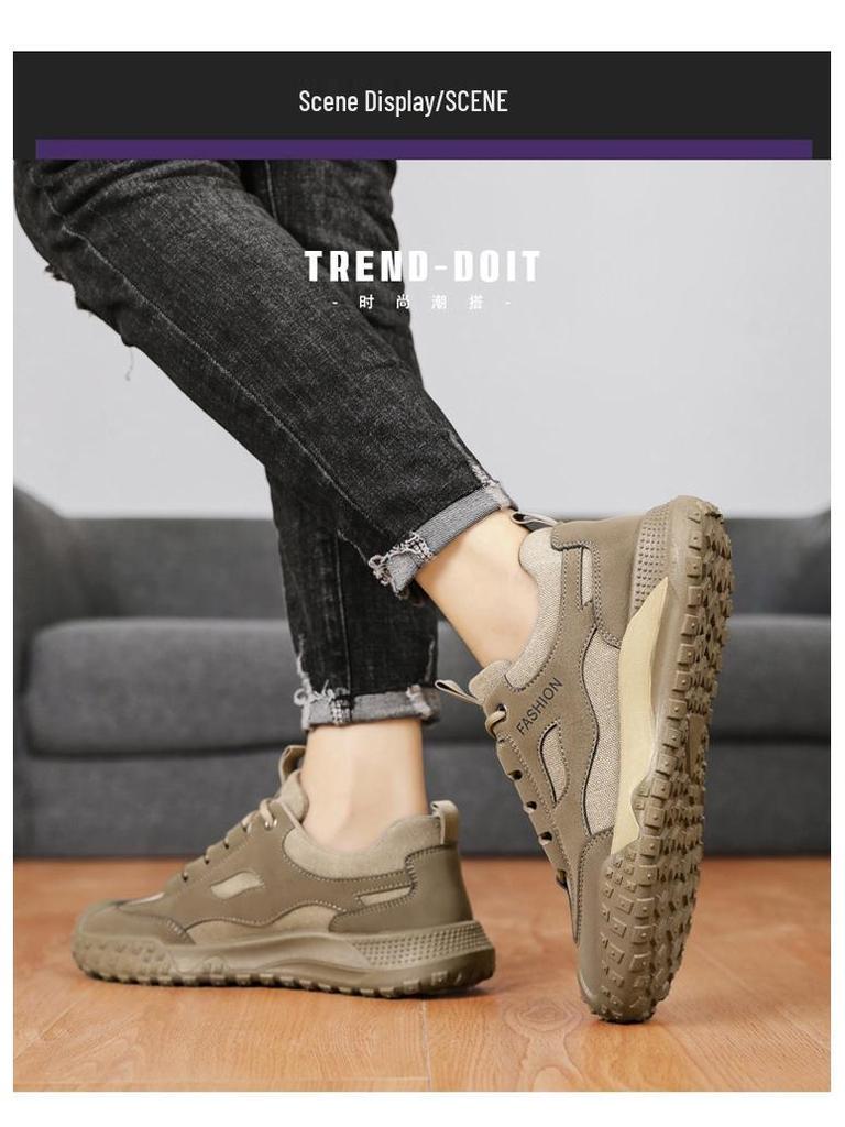 Men's Non-slip Outdoor Hiking and Climbing Shoes - Casual Work and Mountaineering Footwear