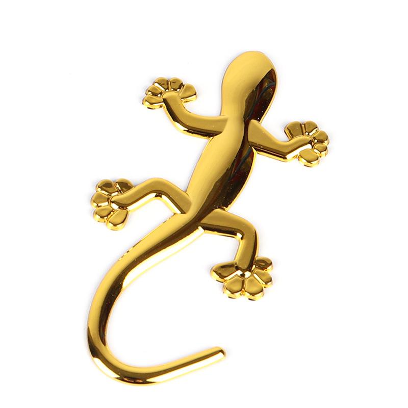 Kreativer Eidechse Gecko Autoaufkleber 3D Metallemblem Abzeichen Auto Motorrad Styling Aufkleber Decals Tier Dekoration Auto Zubehör