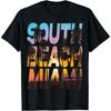 South Beach Miami Sunset - I Love Miami Beach Souvenir T-Shirt