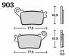 RK Brake Pad Mega Alloy Motorcycle Motorcycle HONDACBR600RR '07~'10 (Rear) etc. 903MA-X