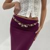 Bohemian Beach Shell & Faux Pearl Starfish Waist Chain Jewelry