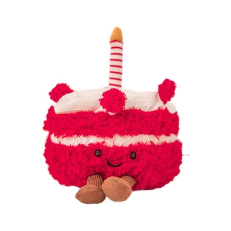 Cute Cartoon Plush Toy Cake Plush Toy Doll Birthday Gift Strawberry Cake Doll Autumn and Winter New Style