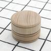 Round wooden box beech round ring box solid wood gift storage box earrings necklace