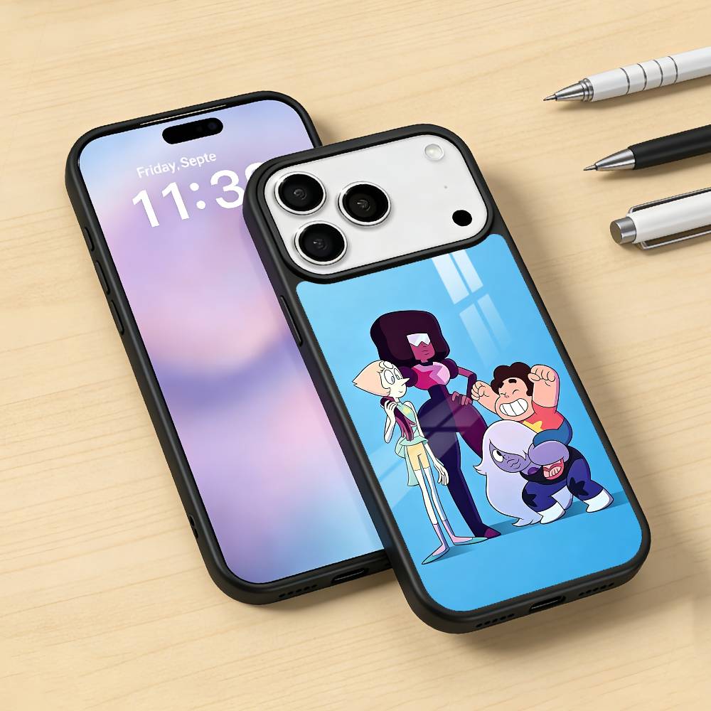 Cartoon Warm S-Steven U-Universe Phone Case Magnetic For iPhone17 16 15 14 13 12 Pro Max For Magsafe Wireless Charging Cover iPhone14Plus