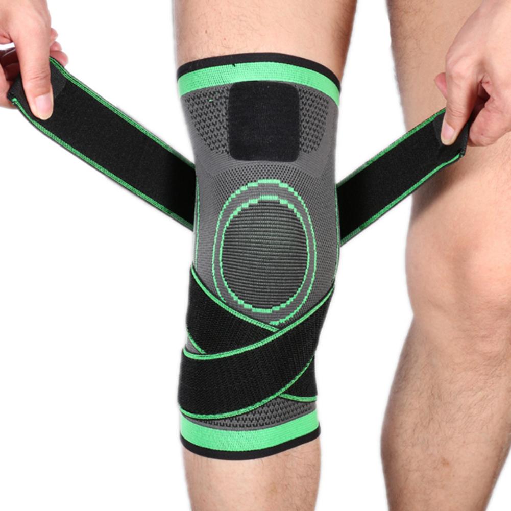 Outdoor Sport Compression Kneepad Fixed Belt Kneecap Fitness Training Protective GearL
