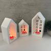 DIYs Castings Molds Candlestick Candle Holder Silicone Handicraft Molds 3D House Tealight Holder Molds Home Decorations