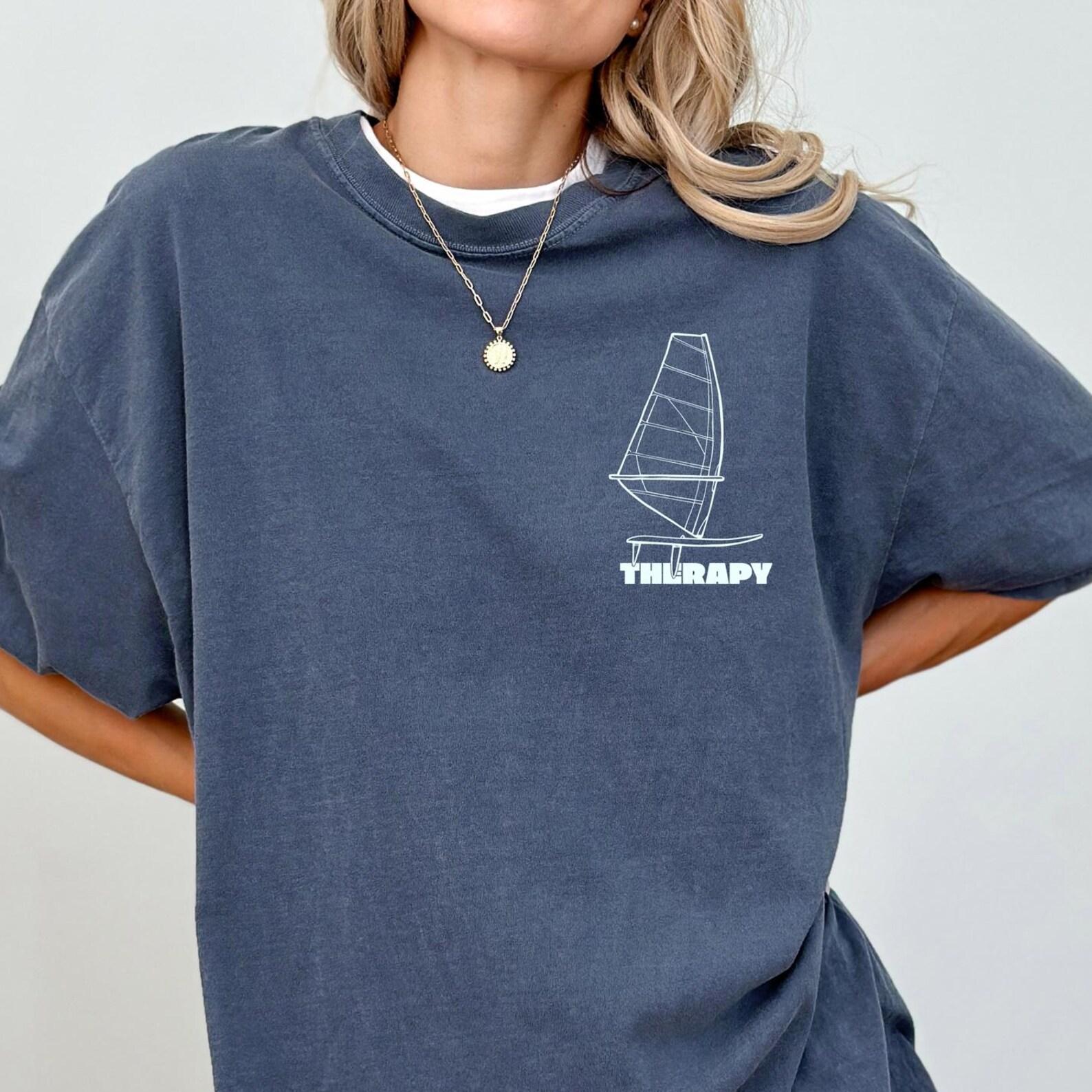 Comfort Colors Windsurfing Shirt, Watersports Tee, Surf Lover Gift 3XL