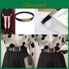 Elegant Pu Vintage Women's Retro Ins Stylish Buckle Denim Belt For Fall Coats