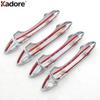 Door Handle Cover Trim For Hyundai Tucson ix35 2010 2011 2012 Chrome Car Side Door Handles Catch Cap Frame Overlay Accessories