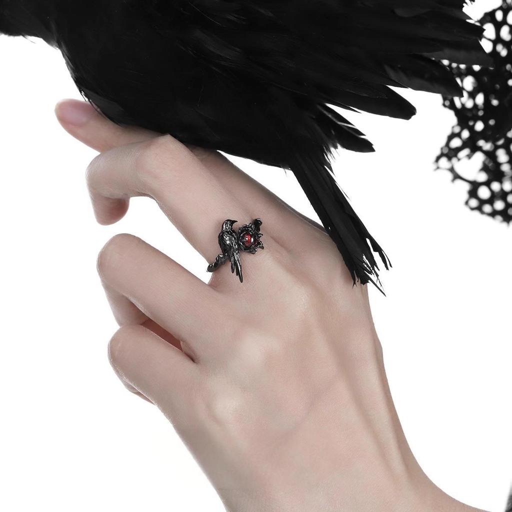 Joc Dragoste și spațiu adânc Sylus Inele Cosplay Crow Unisex Inel de deschidere reglabil Accesorii Bijuterii Cadouri Recuzită de Halloween