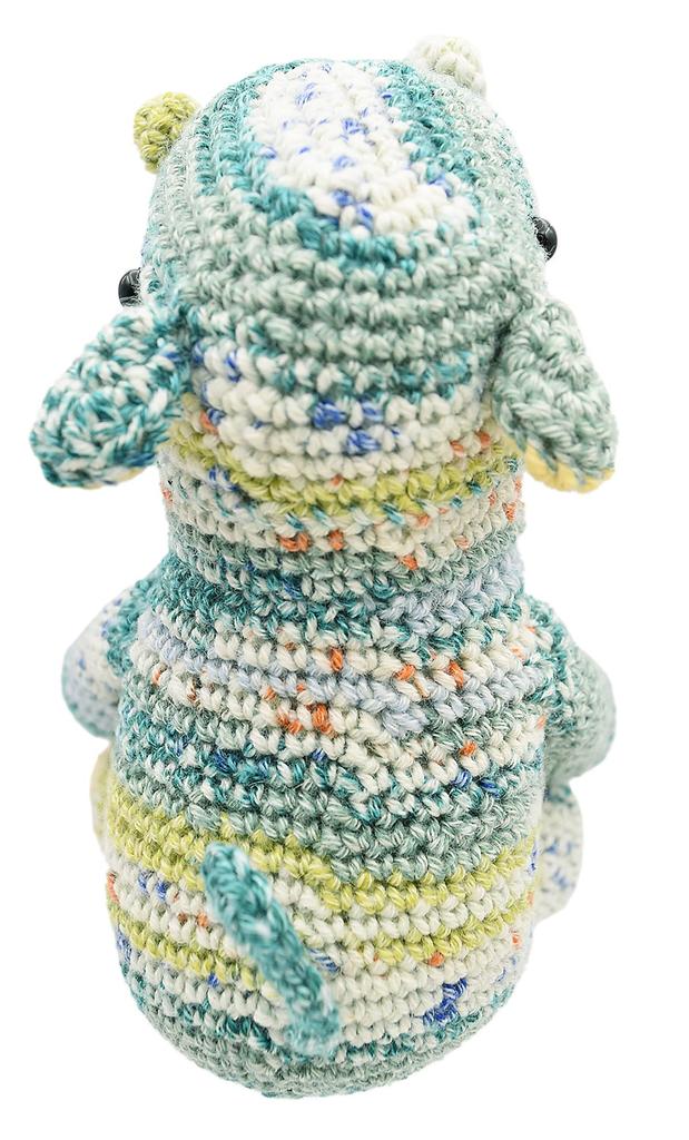 NASKA Amigurumi Kit Pascal the Hippopotamus (Made with Knifemela and Ghazal Cotton) by Elta Design, Hiroko Takeda (HT-26)